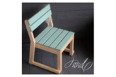 ＜&CRAFTS＞キッズスタッキングチェア -Blue-【1257926】