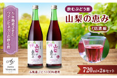 お酢のイメージを変える!飲むワインビネガー＜山梨の恵み720ml＞×2本セット [ 飲む酢 ]【1281223】
