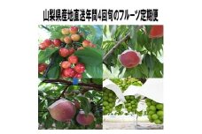 2022年6月発送開始『定期便』山梨県山梨市産旬なフルーツ定期便年4回出荷 全4回【5059134】