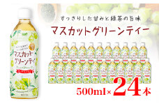 マスカットグリーンティー 500ml 24本 計12L サーフビバレッジ_ ふるさと納税 ふるさと ブレンド茶 お茶 緑茶 マスカット ペットボトル 山梨県 山梨市 山梨 人気 送料無料【1292304】