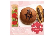 ＜母の日ギフト＞皇室献上和菓舗の三省堂の和菓子とバラのプリザーブドフラワーのギフトセット【1294091】