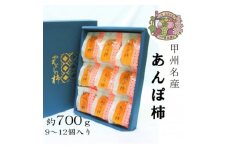 こだわりの製法で作りあげた 甲州名産『あんぽ柿』　約700g【1251103】