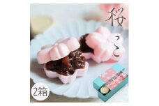 手詰め最中『桜っこ 2箱セット』皇室献上菓匠三省堂の特製あんこを使用した春かおる本格派和菓子【1382645】