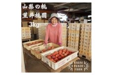 厳選朝採り桃 山梨の笠井桃園の桃 3kg【1456517】