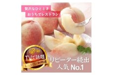 ＜一流シェフを唸らす逸品＞リピーターNo.1樹上完熟桃ギリギリ限界まで完熟2025年8月下旬より発送【1459516】