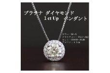 プラチナ1カラットアップダイヤモンドペンダント＜45cm＞　1本【1491347】