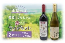 ＜山梨市産＞赤白ワインセット(5)【1490200】