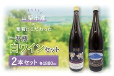 ＜山梨市産＞一升瓶白ワインセット【1490294】