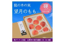 硬めの品種の桃・3K(6~8個)「龍の木の実 望月のもも」【1495522】
