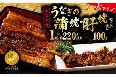 ＜大サイズ＞山梨県産富士山脈の地下水うなぎ蒲焼1尾220g以上+100g肝焼きセット_ うなぎ 国産 ウナギ 鰻 蒲焼 蒲焼き 肝焼き セット 山梨県 惣菜 土用 丑の日 うな丼 うな重 おかず おつまみ 簡単調理 養殖 冷凍 送料無料 【1566345】