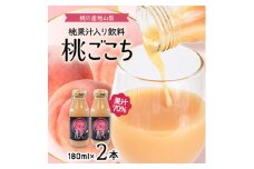 ＜桃の産地山梨＞ヤマシタの桃ごこち　2本入(もも飲料)【1575070】