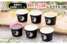 カフェラペスカのジェラート　桃3品種とセレクト3個【1591418】