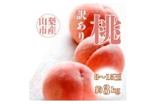 ＜2026年先行受付＞訳あり桃!3kg前後 ご家庭用 加工用に!【1647628】