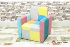 おしゃれでかわいい一人掛けソファー【ŌCUBE】ｂスタイル【完成品開梱設置】【043-018】