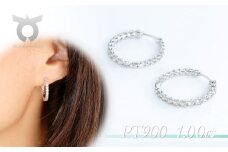 【ピアス】プラチナ ダイヤモンド 1.0ct PT900 両耳 リング型 レディース シンプル おしゃれ 大人 アクセサリー ジュエリー プレゼント 誕生日 記念日 お祝い かわいい ファッション 17783A