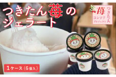 つきたん苺コンテナプロジェクト いちごのジェラート1ケース(6個)