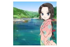 大月市×武田の姫コラボ　オリジナルNFTアート  「松姫湖（葛野川ダム）と松姫」