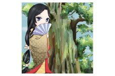 大月市×武田の姫コラボ　オリジナルNFTアート  「矢立の杉と三条の方」