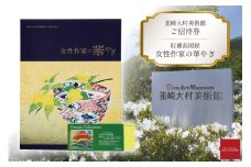 韮崎大村美術館入場券1枚＋図録 女性作家の華やぎ1冊 [韮崎大村美術館 山梨県 韮崎市 20743352] 
