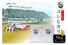 米 令和7年 新米予約 つぶら野米 コシヒカリ 八分搗き 3kg×2袋 計6kg [つぶら野米 山梨県 韮崎市 20743373] こめ コメ お米 精米 こしひかり