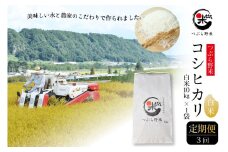 米 令和7年 3回 定期便 つぶら野米 コシヒカリ 白米 10kg×3回 総計30kg [つぶら野米 山梨県 韮崎市 20741904] こめ コメ お米 精米 こしひかり