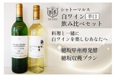ワイン 白 飲み比べ 穂坂産甲州種2本セット 750ml×2 [本坊酒造 マルス穂坂ワイナリー 山梨県 韮崎市 20743278] 白ワイン 辛口