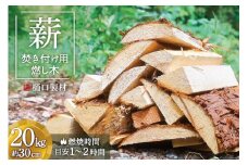 薪 焚き付け用 燃し木 20kg バーベキュー BBQ キャンプ 焚き火 まき [樋口製材 山梨県 韮崎市 20743149] 