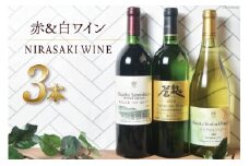 ワイン 韮崎市産 プレミアムワイン 3本 セット NS-0003 飲み比べ 赤 白 ワインセット 酒 [韮崎翠緑 山梨県 韮崎市 20743141]
