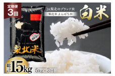 【定期便】【3回 米 定期便 】 梨北米 農林48号 5kg×3回 総計15kg [梨北農業協同組合 山梨県 韮崎市 20743668] お米 おこめ こめ コメ 精米 15キロ ご飯 ごはん 白米 国産 JA梨北