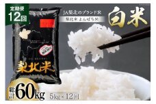 【定期便】【12回 米 定期便 】梨北米 農林48号 5kg×12回 総計60kg [梨北農業協同組合 山梨県 韮崎市 20743670] お米 おこめ こめ コメ 精米 60キロ ご飯 ごはん 白米 国産 JA梨北