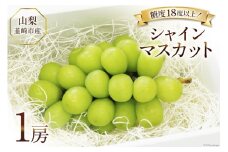 【2025年発送】ぶどう  シャインマスカット 2025 予約 約  550g 1房 山梨 韮崎市産 フルーツ 果物 ブドウ 葡萄  山梨県産 産地直送 期間限定 季節限定 冷蔵 [Inakakara 山梨県 韮崎市 20743492]