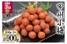 【3回 定期便 隔月】【カリカリ】甲州小梅 300g [山梨農産食品 山梨県 韮崎市 20742548] 梅干し 梅干 うめぼし 梅 小粒 小梅 カリカリ梅 国産 おやつ