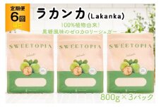 甘味料 スイートピア ラカンカ 【6回定期便(隔月)】顆粒800g✕3袋(計18袋お届け) カロリーゼロ 天然甘味料 糖質制限 [ツルヤ化成工業株式会社 山梨県 韮崎市 20743725] ゼロカロリー 糖類ゼロ 天然甘味料  お菓子 砂糖 羅漢果 ダイエット ダイエット食品 低カロリー ロカボ 糖質制限 置き換えダイエット レビューキャンペーン