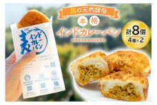 カレーパン4種 (計8個) 麹 自然 天然培養酵母パン 個包装 本格インドカレー 天然スパイス [天然培養酵母パン Blooming Bakery 山梨県 韮崎市 20742956] カレーパン パン ぱん 冷凍 詰め合わせ 天然酵母