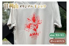 甘利山オリジナルTシャツ (ボーンホワイト) L 1枚 Tシャツ 登山 アウトドア シルクスクリーン 甘利山 モンベル [甘利山グリーンロッジ 山梨県 韮崎市 20745130-d]