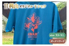 甘利山オリジナルTシャツ (ダークマラード) XS 1枚 Tシャツ 登山 アウトドア シルクスクリーン 甘利山 モンベル [甘利山グリーンロッジ 山梨県 韮崎市 20745131-a]