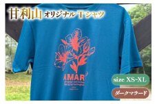 甘利山オリジナルTシャツ (ダークマラード) L 1枚 Tシャツ 登山 アウトドア シルクスクリーン 甘利山 モンベル [甘利山グリーンロッジ 山梨県 韮崎市 20745131-d]