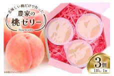 ゼリー 美味しい桃だけで作った農家の桃ゼリー 110g 3個入り 桃 もも モモ momo 果物 フルーツ 果物ゼリー フルーツゼリー おやつ [ふぁ～むゆりのき 山梨県 韮崎市 20745177]