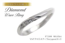 結婚指輪 PT100 (プラチナ10％) レディース リング ダイヤ 0.03ct マリッジリング S字ライン 【248-pt100】 指輪 ジュエリー アクセ アクセサリー [オーダーメイドジュエリーメイ 山梨県 韮崎市 20745201] 20745201-e]