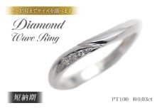 結婚指輪 PT100 (プラチナ10％) レディース リング ダイヤ 0.03ct マリッジリング S字ライン 【248-pt100】 指輪 ジュエリー アクセ アクセサリー [オーダーメイドジュエリーメイ 山梨県 韮崎市 20745201] 20745201-l]