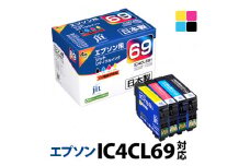 1.2-9-1　ジット　日本製インクカートリッジ IC4CL69用リサイクルカートリッジ　JIT-E694P　（４色セット）　ALPBN047