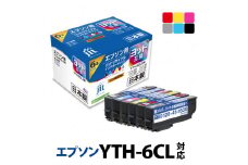 1.7-9-6　ジット　日本製インクカートリッジ YTH-6CL用リサイクルカートリッジ　JIT-EYTH6P　（６色セット）　ALPBN066
