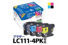 1.2-9-2　ジット　日本製インクカートリッジ LC111-4PK用リサイクルカートリッジ　JIT-B1114P　（４色セット）　ALPBN048