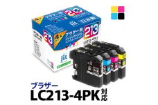 1.4-9-4　ジット　日本製インクカートリッジ LC213-4PK用リサイクルカートリッジ　JIT-B2134P　（４色セット）　ALPBN052