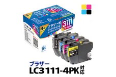 1.5-9-22　ジット　日本製インクカートリッジ LC3111-4PK用リサイクルカートリッジ　JIT-B31114P　（４色セット）　ALPBN062