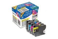 1.7-9-7　ジット　日本製インクカートリッジ LC3117-4PK用リサイクルカートリッジ　JIT-B31174P（４色セット）　ALPBN067