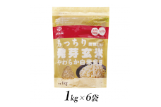 2.3-9-5はくばく　もっちり美味しい発芽玄米　1kgx6個　ALPAN025