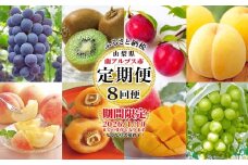【2026年発送先行予約】山梨県産 定期便8回送り　南アルプスの果物セット ALPAI041