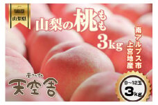 5-168 南アルプス天空舎のもも３kg９～12玉　ALPAB004