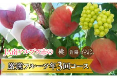 【2025年／令和7年発送先行予約】ＪＡ南アルプス市厳選フルーツ年3回コース　ALPAA046